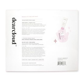 dearcloud Set De Rescate De Manos Silky Touch: Mascarilla Para Manos Secas Y Agrietadas + Crema Hidratante Para Manos: Set De Regalo De Cuidado Personal (Melocotón Y Madreselva)