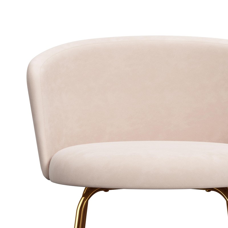 Hillsdale Marisol Metal Vanity Stool for Makeup Room or Bathroom,