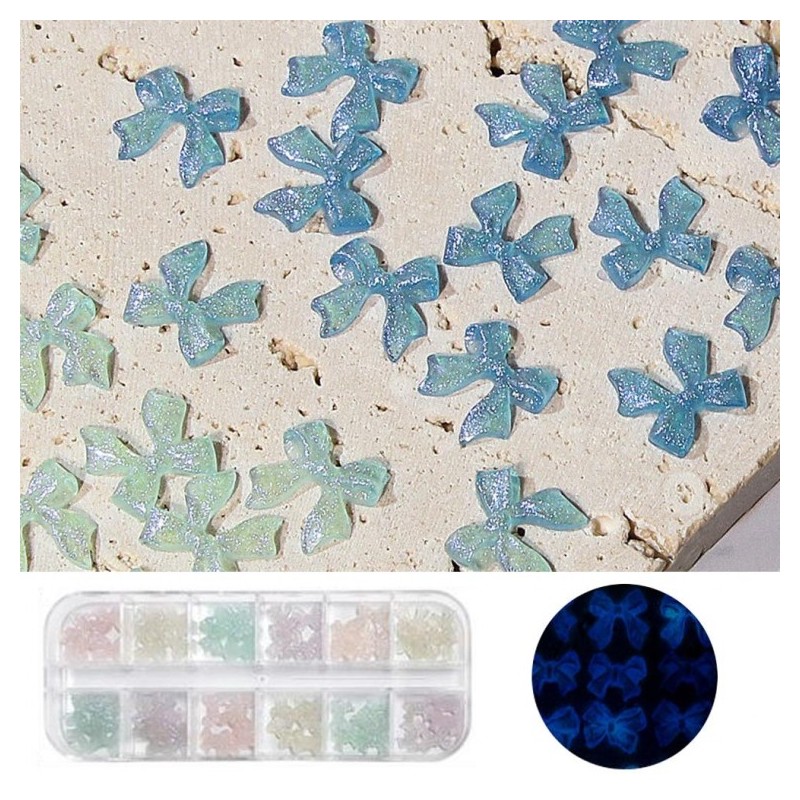 핑쇼110 Glow-in-the-Dark Nail Art Set - 60 Pieces with Trendy