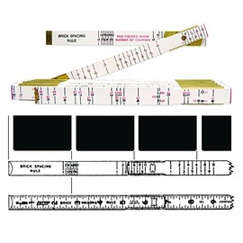 Crescent Lufkin 5/8" x 6' Brick Mason Red End Wood Rule - T636N