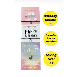 Birthday wish bracelets bundle | Set of 3 birthday wish bracelets | Birthday gifts