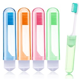 CULEO Handzahnbürsten,4 stücke Reise Weichen Borsten Reise Zahnbürste Klapp Tragbare Zahnbürste