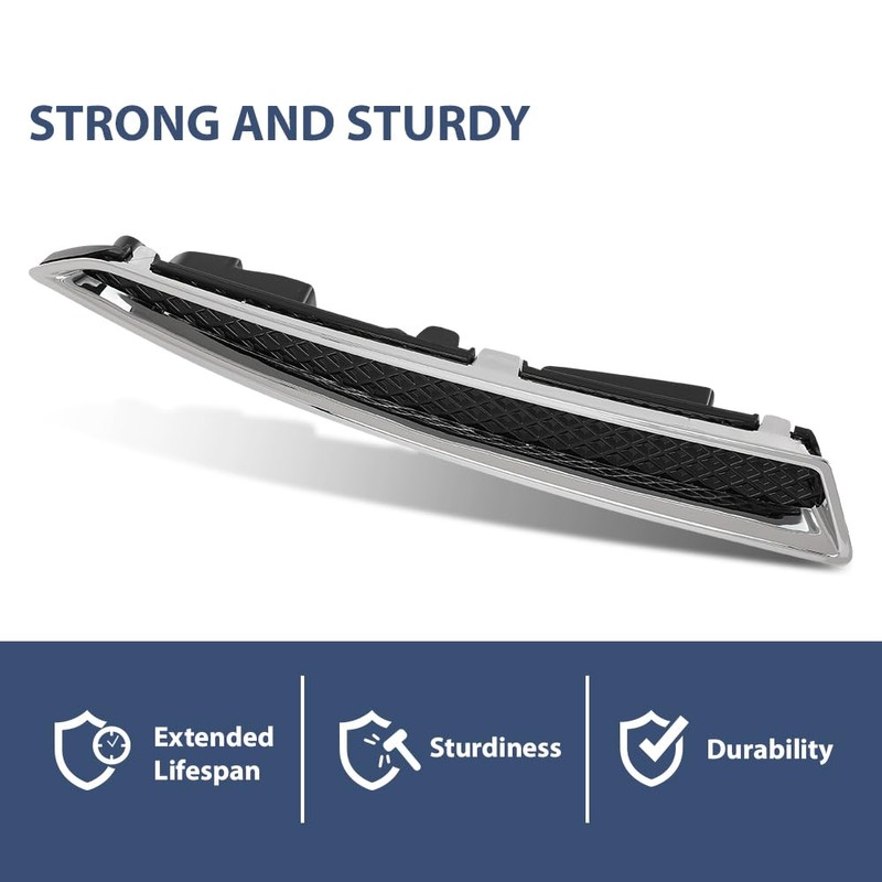 PIT66 Front Bumper Lower Grille Insert, Compatible With Ford Escape