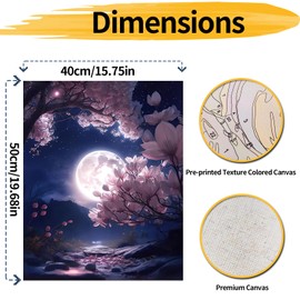 YALKIN Paint by Numbers Adults, Paint by Numbers, DIY Butterfly with Brushes and Acrylic Paints, Hand Painted Oil Painting Canvas for Home Decor, Without Frame (40 x 50 cm)