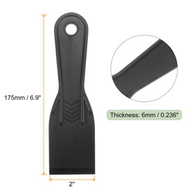 HARFINGTON 10pcs Putty Scraper 2" Width 6mm Thin Width 6mm Thin Flexible Plastic Putty Knives for Taping Drywall Spreading Painting Wall Scratching