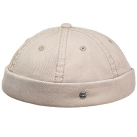 WEROR Dockercap Herren – Dockermütze Fischermütze Seemannsmütze - Mütze aus Baumwolle - Strickmütze – WEROR-451.1 (Beige, Einheitsgröße)