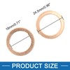 A ABSOPRO Copper Crush Washers Flat Sealing Gaskets Rings 18x24.5x1mm