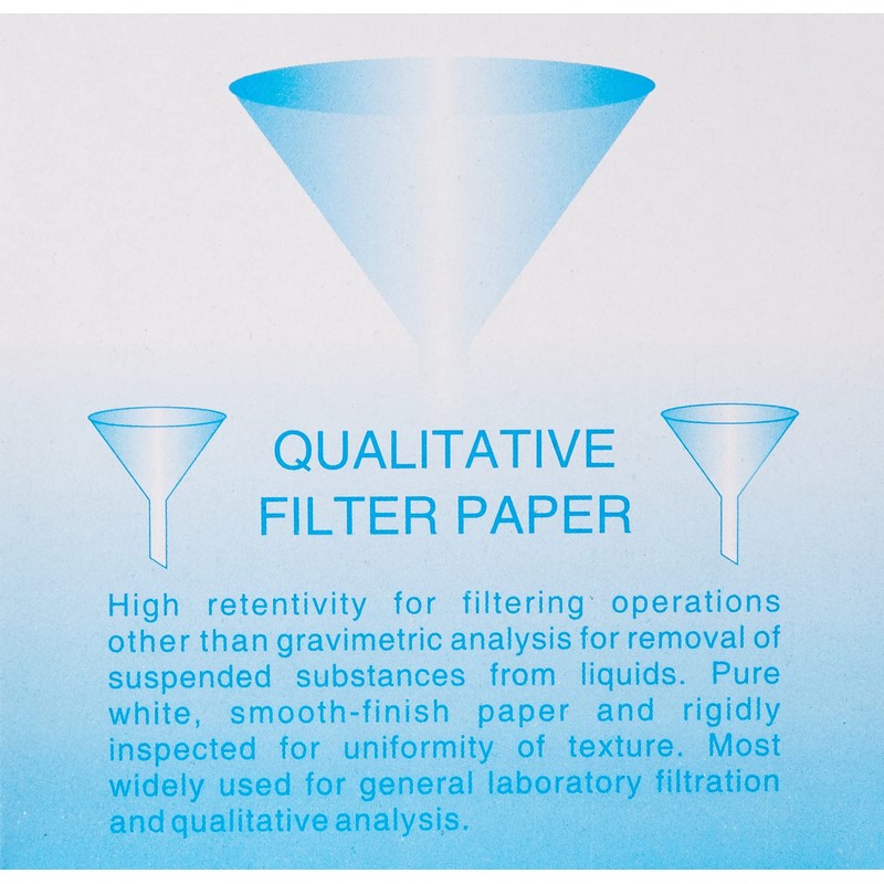 KING SCIENTIFIC Laboratory Filter Paper 110MM, Paper, 100 Pieces
