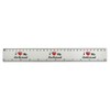 'I Love My Girlfriend' 30cm (12 Inch) White Plastic Ruler