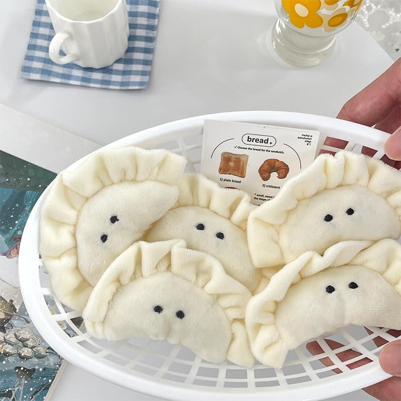 88flix Dumpling Strap Plush Keychain Keychain Gyoza Dumpling Charm Pendant