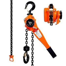 TOYO-INTL 1.5Ton 3300Lbs Lever Hoist Manual Chain Hoist 6M 20Ft Lift Manual Lever Block Chain Ratchet Industrial Grade Type Come Along Lift Puller (3300lb 20ft)