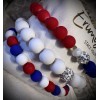Erimish NEW! ERIMISH BRACELETS 3 pc stack - Red, White