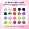 MSRUIOO Crackle Gel Nail Polish Crackle Effect 3D Cracked Nail