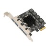 PCIE to USB Expansion Card 4 USB 3.0 Ports 5Gbps