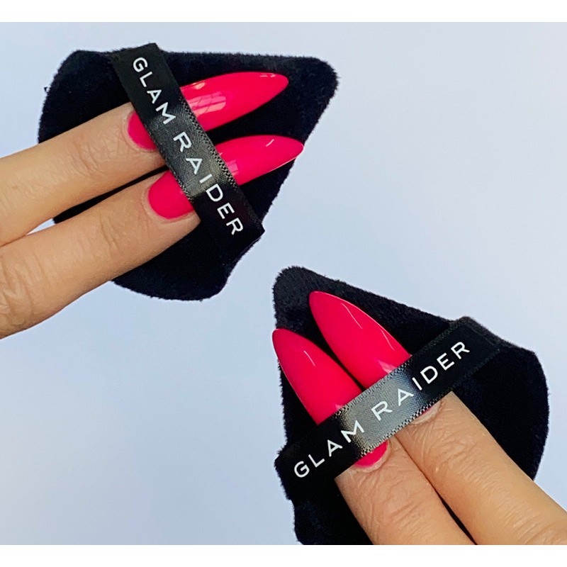 GLAM RAIDER BEAUTY TRIANGLE POWDER PUFF - 2 PACK, GLAM