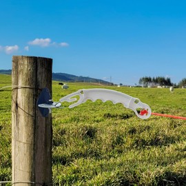 10 Pack Plastic Electric Fence Gate Handle, Insulated Plastic Hook, Suitable for Building Electric Fences