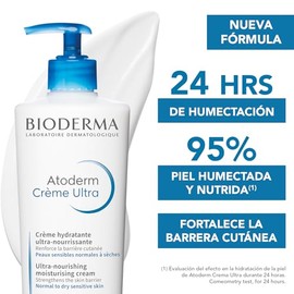 BIODERMA, Atoderm, Crema Nutritiva, Humectacin intensa, Skincare Piel Normal a Seca con Tendencia Atpica, 500ML