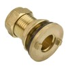 ODSUPPLIES Brass 15mm Compression Fittings - Pack of 2 Tank Connectors