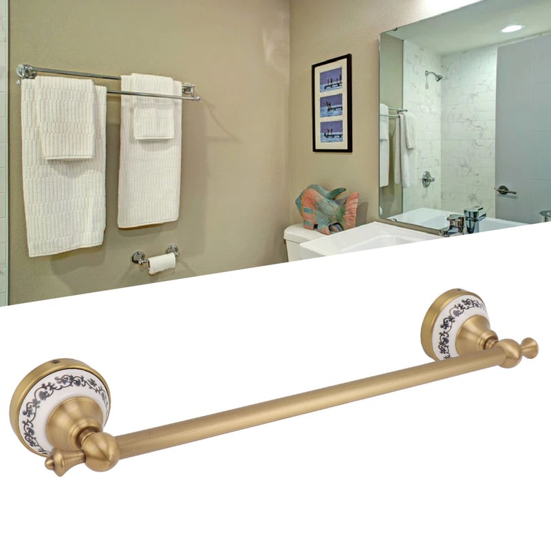 40.5cm Bathroom Towel Bar Copper Bath Towel Rack Single Towel