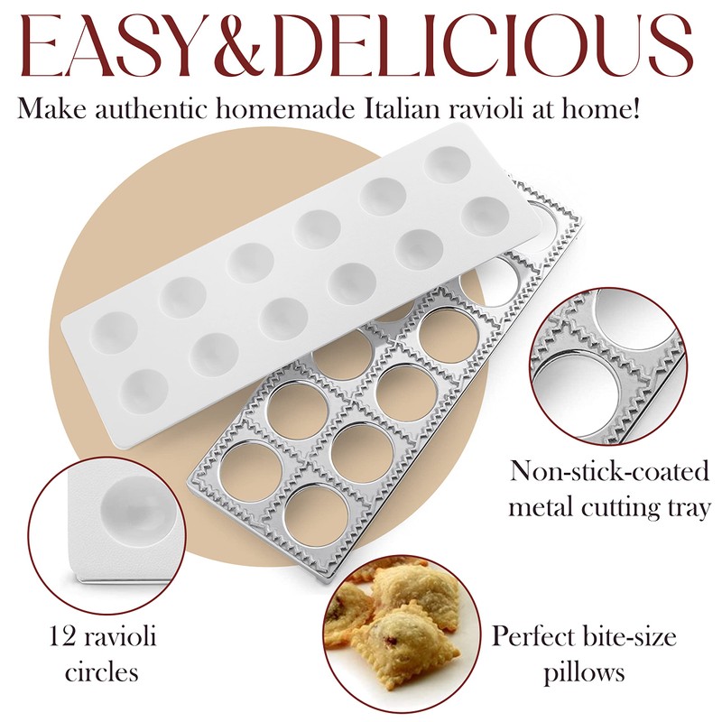Bellemain Ravioli Maker Press | Pelmeni Mold, Pierogi Press, Potsticker