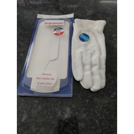 Saranac Pro RARE leather Saranac R-72 Pro Men's Racquetball Glove White Right Hand  Size L