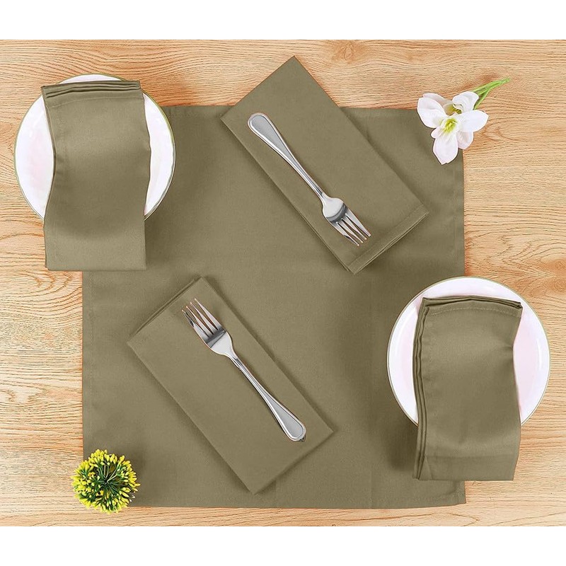 Sweet Needle 12 Pack 100% Cotton Oversized Napkins 45 x