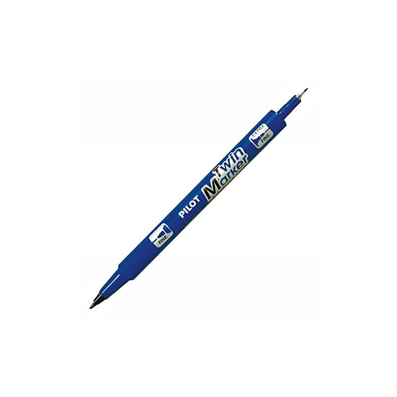 PILOT TWIN MARKER Pens Bullet Tip Blue indélibile 2: Medium