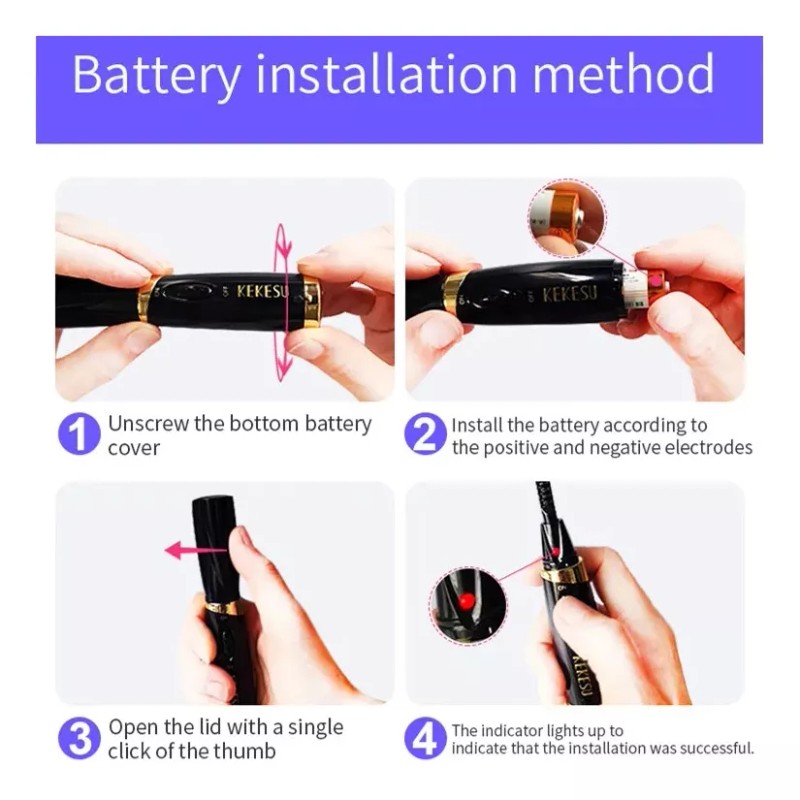 First SunN Enchinador Eléctrico Rizador De Pestañas Térmico Batería