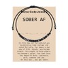 MAOFAED Addiction Recovery Gift Inspirational Morse Code Bracelet 12 Step