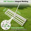36"x12" Lawn Leveling Rake Heavy-Duty Galvanized Steel Lawn Leveler with