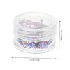 Mikinona Bottles of Star Glitter Nail Sequins for Nail Art