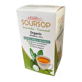 Deggeh ORGANIC SOURSOP TEA Bags (Hojas de GUANABANA ) 25 Ct