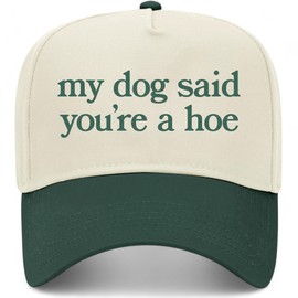 My Dog Said Vintage Trucker Hat | Premium Snapback Baseball Hat for Men & Women (US, Alpha, One Size, Green/Natural)