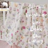 Brandream Cotton Muslin Crib Bedding Set for Girls Comforter Quilt