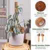 4 Pack 47 Inch Moss Pole, Stackable Moss Poles for