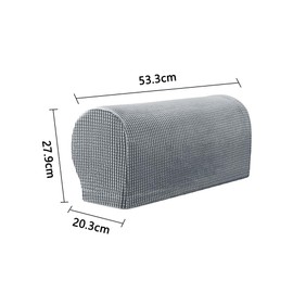 4 PCS 2 Set of Stretch Armrest Covers Armchair, Anti-Slip for Chairs Sofas, Comfortable Soft Armrest Cover High-Grade Arm Caps Dustproof Furniture Protector, Thickened Anti Dirty Home Furnishings