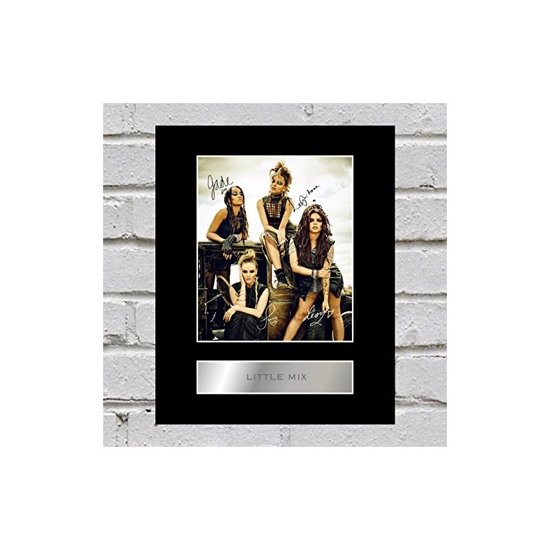 Little Mix Signed Mounted Photo Display