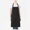 CHENGZI2-Piece Waterproof Kitchen Apron With Adjustable Neck Belt black
