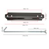 Battery Hold Down Kit Universal Stainless Steel Battery Crossbar with