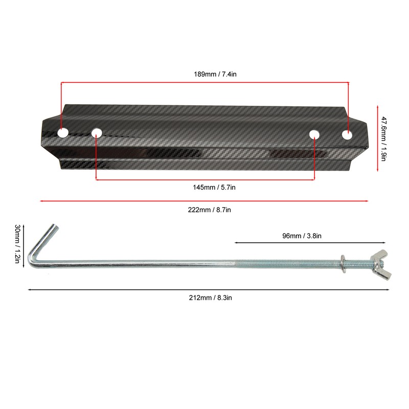 Battery Hold Down Kit Universal Stainless Steel Battery Crossbar with