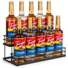 kimilus 10 Bottle Capacity Coffee Syrup Organizer 2 Tier Coffee
