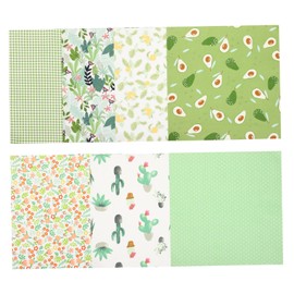 ABOOFAN Diy Cotton Fabric for Adults 7pcs Floral Quilting Supplies Patchwork Fabric Muslin Cotton Craft Quilting Cloth