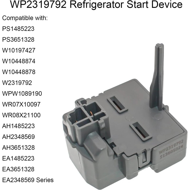 RUIDELI Refrigerator Start Relay And Capacitor Compatible With Multiple Models