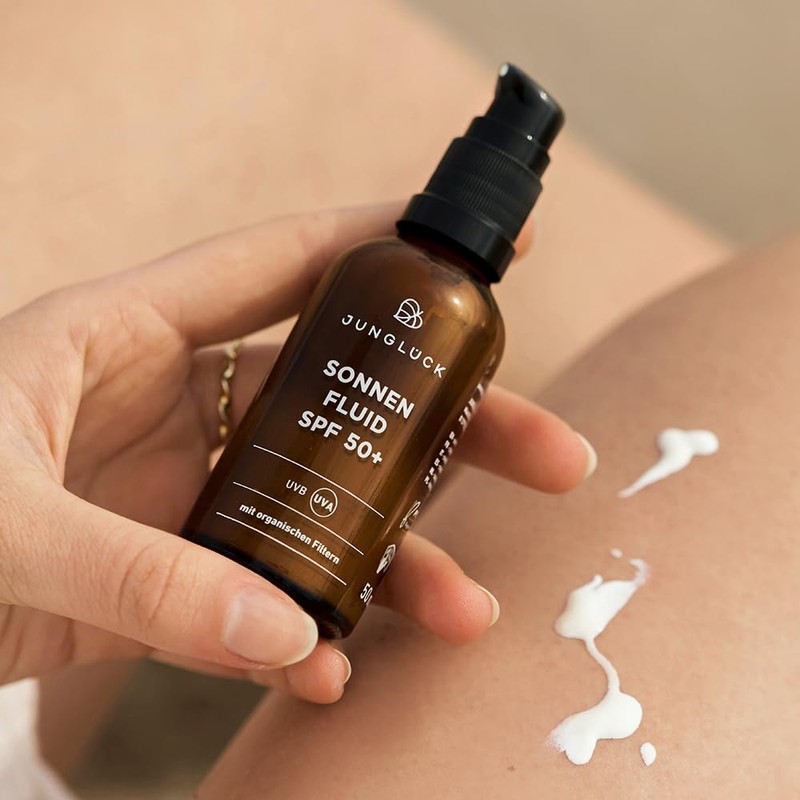 JUNGLÜCK Sun Fluid SPF 50+ | Fast Absorbing Face Sun