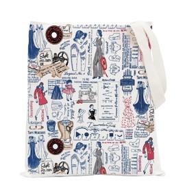 POFULL Quilting Gift Sewing Tote Bag Seamstress Gift Sewing Gifts for Sewing Lovers (Quilting Sewing CA Tote Bag)