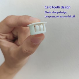 ZYYC 25mm/1'' White Plastic Hole Plugs for Hardware, Cabinet, Screw Holes (12 Pcs)