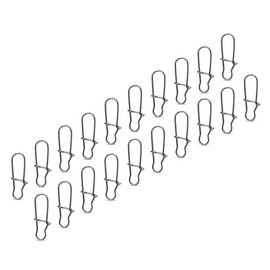 AMZfishing 20x Duo Lock Snaps in 11 Sizes 000-8 | Easy Snap | Swivel Snap | Swivel Carabiner | Fishing Accessories | Fishing Swivel Accessories | Quick Change Snap