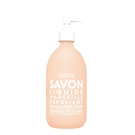 Compagnie de Provence Savon de Marseille Extra Pure Liquid Soap - Exfoliating Sparking Citrus - 16.7 Fl Oz Glass Pump Bottle