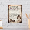 SHAWPRINT MY DOG'S RULES RETRO STYLE METAL TIN SIGN/PLAQUE DOG