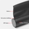 2 x 96 cm black draught excluder for doors, draught